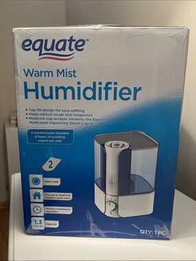 New in Box - Equate Warm Mist Humidifier